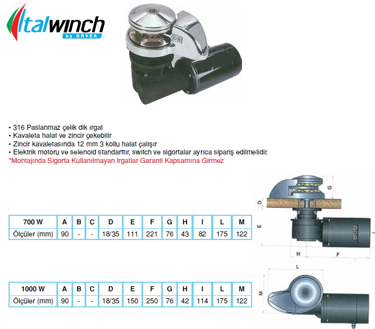 SMART ZİNCİR IRGATI 700 W-12 V 06 MM ZİNCİR
