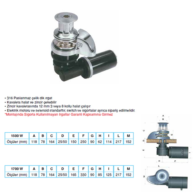 SMART PLUS ZİNCİR IRGATI 1500 W-12 V H.FENERLİ 08 MM Z.