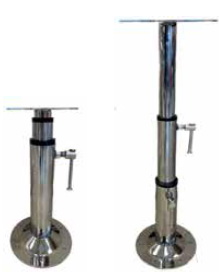 MASA VE KOLTUK AYAĞI 3 KADEMELİ KROM 33-78 CM
