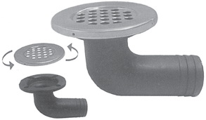 YER SÜZGEÇİ KROM FLANŞLI 38 MM