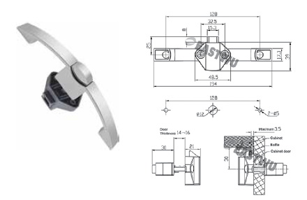 DOLAP KULBU BASMALI 128 MM
