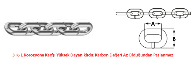 06 MM KROM ZİNCİR 316L